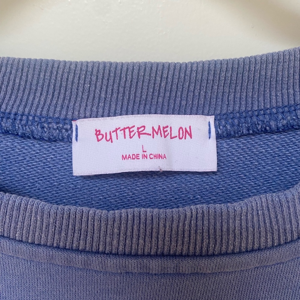 Buttermelon Riley Ruffle Babydoll Dress Periwinkle Large - Picture 4 of 6